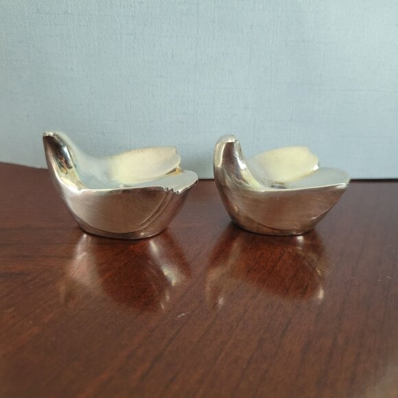Dansk Design With Light Silver Tulip-Shaped Candle Holders - Picture 3 of 6